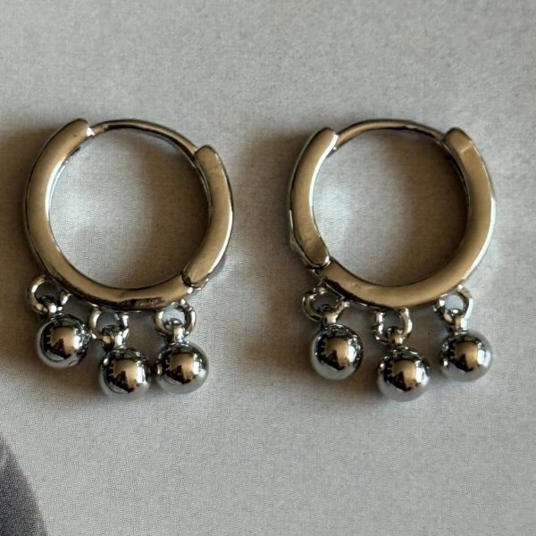 Aro Susana - Colección Gold Addict - 20 mm - 1 par - Rodio