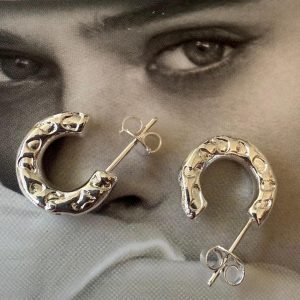 96143fbd-61d6-4b7e-abf2-0cf17b7d77c2 Aro Amelie Silver - Colección Brasil - 14 mm - 1 par