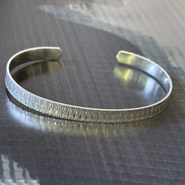 Esclava Madison Silver Textura - Colección Brasil - Ajustable - 1 unidad