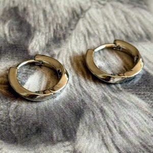 Aro Scarlet - Colección Gold Addict Rodio - 13 mm - 1 par