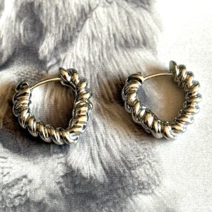 Aro Pascal - Colección Gold Addict - 20 mm - 1 par - Rodio