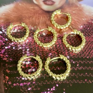 Aro Charlotte - Colección Gold Addict - 20 mm - 1 par