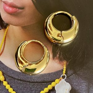 Aro Liz Gold 1.8 cm Colección Gold Addict 1 Par