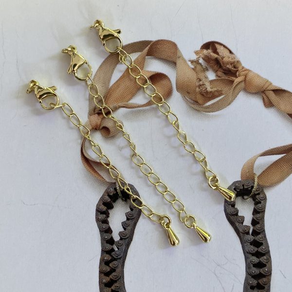 Alargue con broche enchapado 18k Gold 7 cm