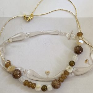 Collar Piedras Terra Gold 50 cm ajustable Colección Boutique