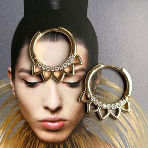 Aro Bali Chic Gold 2.3cm Colección Gold Addict