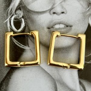 Aro Lou Gold 1.6cm Colección Gold Addict