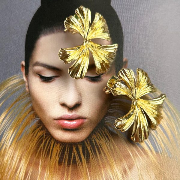 Aro Hortensia Gold 2.5cm Colección Gold Addict