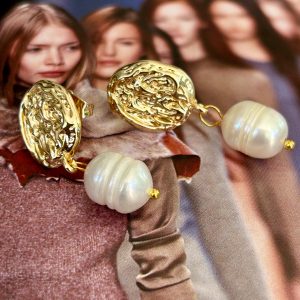 Aro Magda Perla Gold 3.5cm Colección Gold Addict
