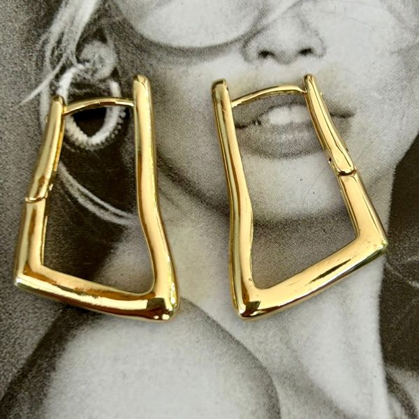 Aro Emilia Gold 2.5cm Colección Gold Addict