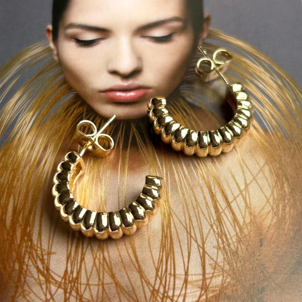 Aro Raquel Gold 2cm Colección Gold Addict