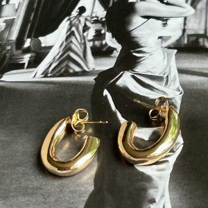 Aro Simona Gold 2.5cm Colección Gold Addict