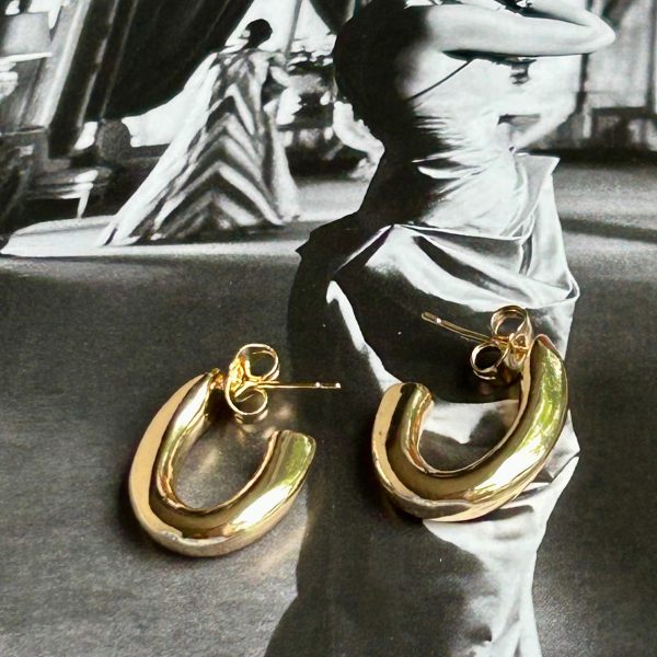 Aro Simona Gold 2.5cm Colección Gold Addict