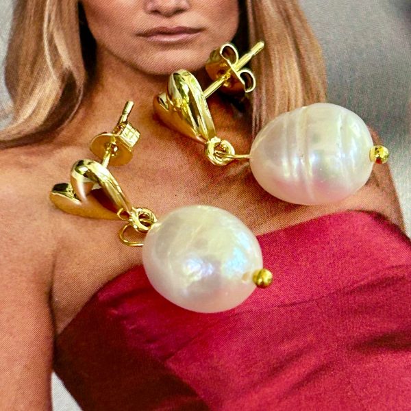 Aro Corazón Perla Río 2 cm Colección Boutique Gold Addict