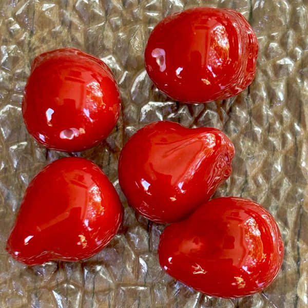 Glass Pearl Esmalte Rouge 1.3 cm Pack 5 unidades Colección Texturas & Colores