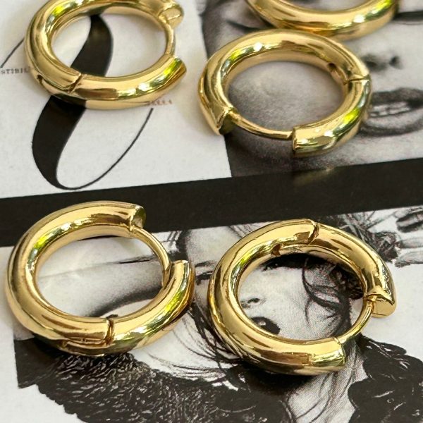 Aro Anastasia Gold 2 cm  Colección Gold Addict