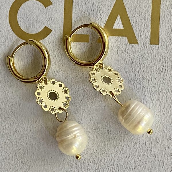 Aro Versalles  Perla Gold  4 cm Colección Boutique