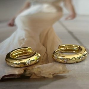 Aro Constelación Mini Gold 1.2 cm Colección Gold Addict 1 Par