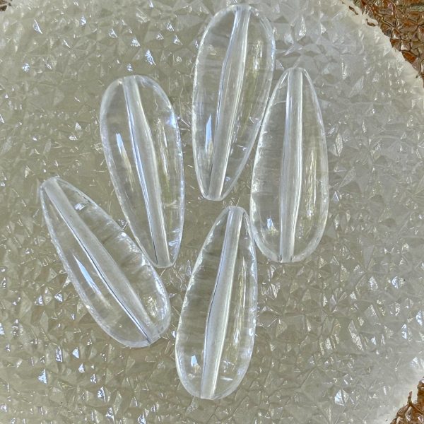 Acrílico Lágrima Transparente 3.7 cm Pack 5 unidades Colección Texturas & Colores