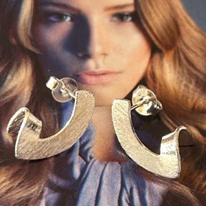 Aro Laura Silver - Colección Brasil - 18 mm - 1 par