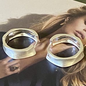 Aro Magda  Silver 2 cm Colección Gold Addict