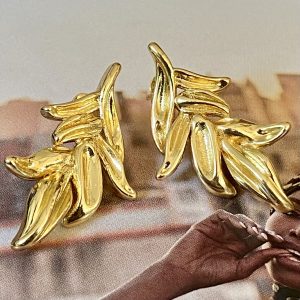 Aro Elvira Gold 3.2 cm Colección Gold Addict