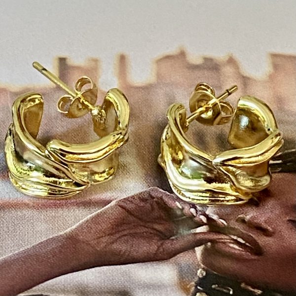 Aro Ignacia Gold 1.5 cm Colección Gold Addict