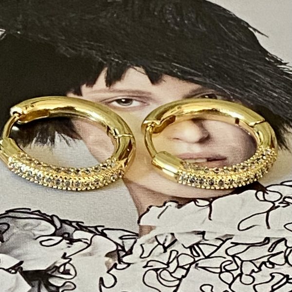 Aro Viviana Gold 2 cm Colección Gold Addict