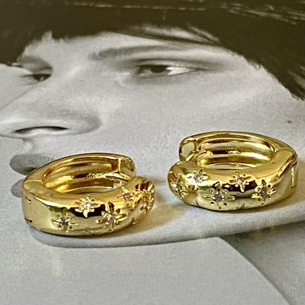 Aro Constelación S Gold 1.5cm Colección Gold Addict