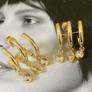 Aro Juliana Gold 2.4 cm Colección Gold Addict