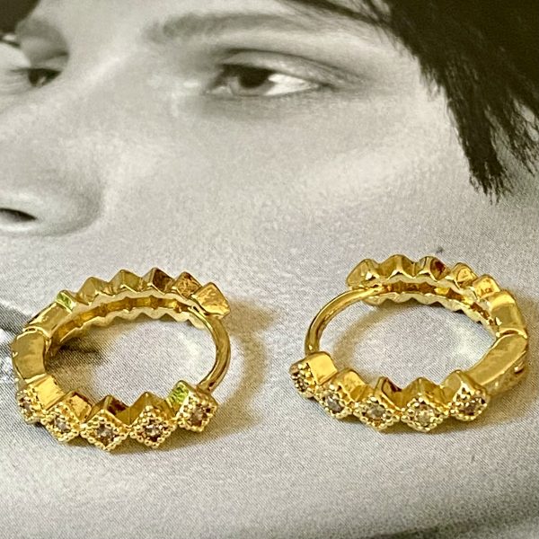 Aro Francisca Gold 1.5cm Colección Gold Addict