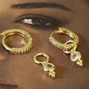 Aro Gracia Gold 2.2 cm Colección Gold Addict