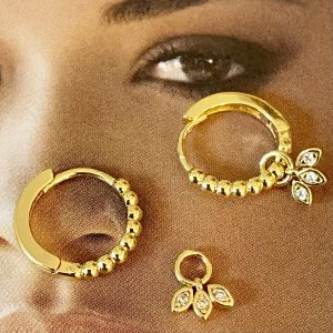 Aro Rosario Gold 1.5cm Colección Gold Addict