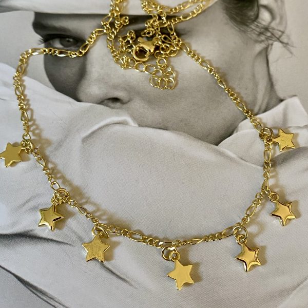 Collar Estrellas Gold 40 cm Colección Gold Addict