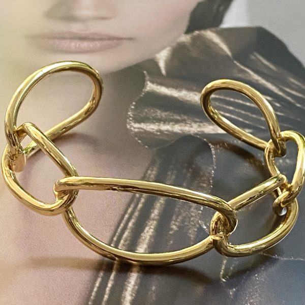 Pulsera Esclava Roberta Gold Colección Gold Addict