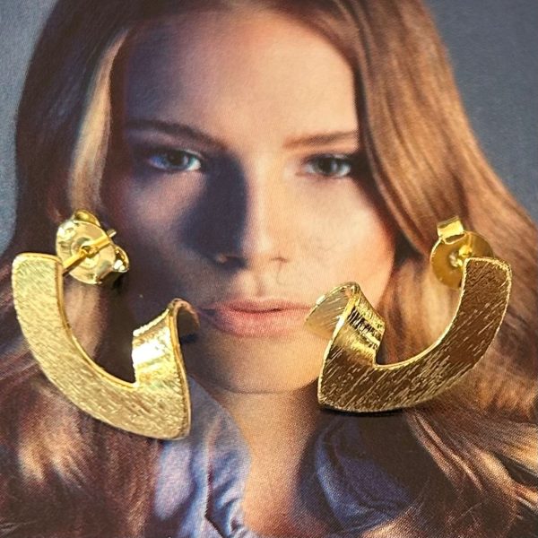 Aro Laura Gold - Colección Brasil - 18 mm - 1 par
