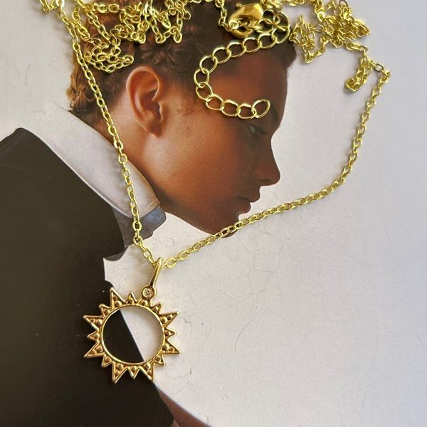 Collar Soleil Cristal Gold 45 + Alargue cm Colección Boutique