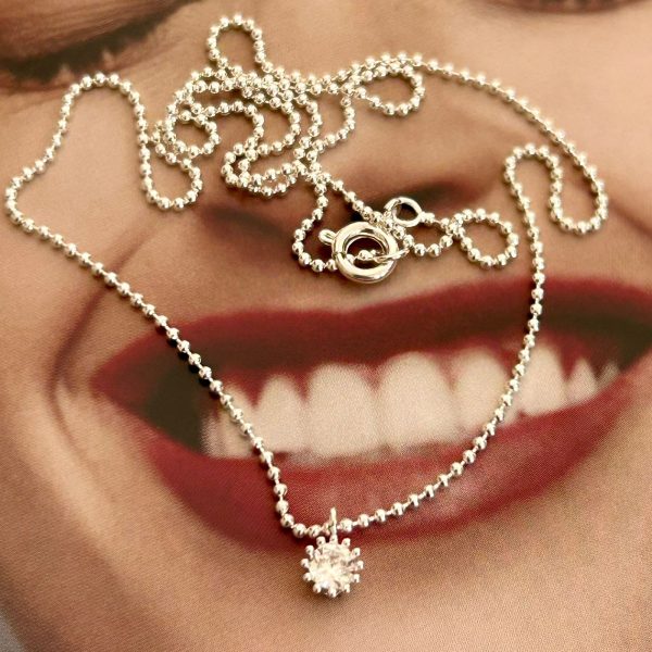 Collar Punto Luz Delicatta Silver 45 cm Colección Boutique