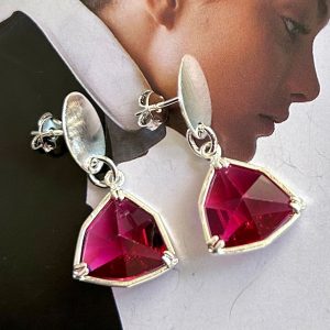 Aro Magenta Silver 3 cm Colección Boutique