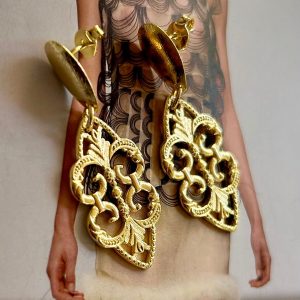 Aro Art Nouveau Gold 4 cm Colección Boutique