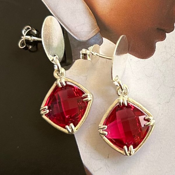 Aro Granate Silver 3 cm Colección Boutique