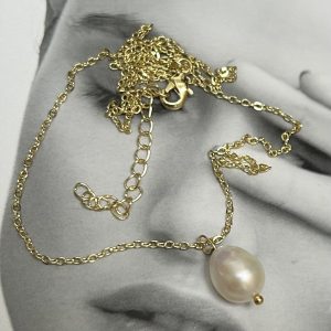 Collar Perla Río Gold 45 cm Colección Boutique