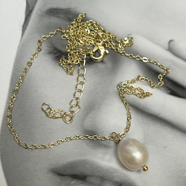 Collar Perla Río Gold 45 cm Colección Boutique