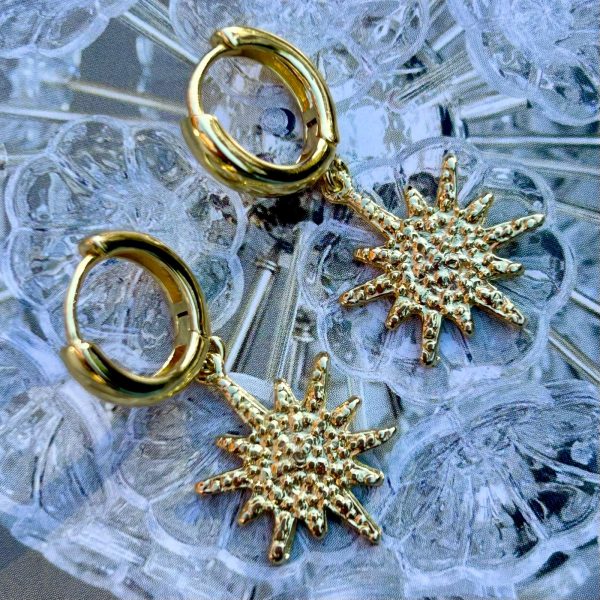 Aritos Ernestina Gold 3.5 cm Colección Boutique