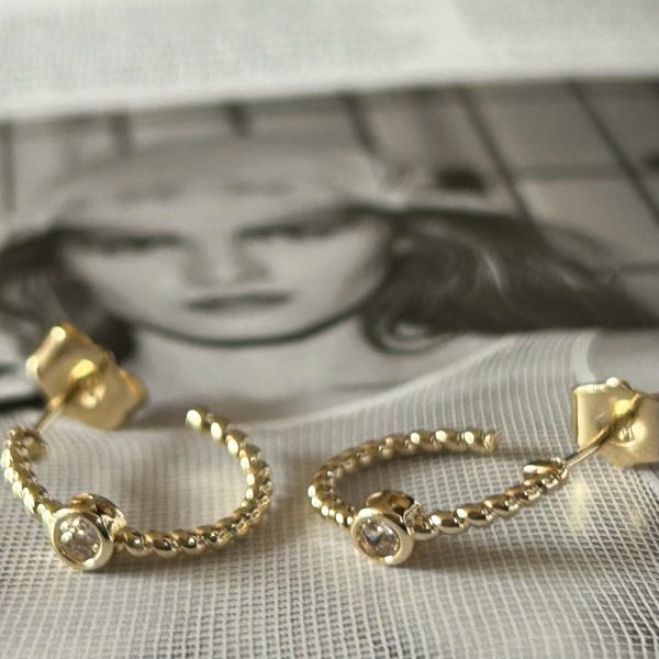 Aro Aretha 1.5 cm Gold Colección Gold Addict