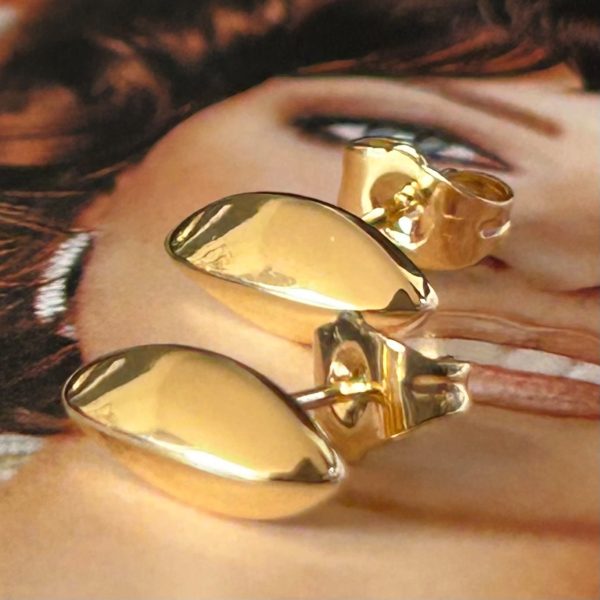 Aro Lágrima 1 cm Gold Colección Gold Addict