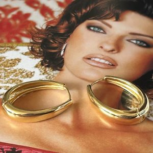 Aro Silvana 3 cm Gold Colección Gold Addict