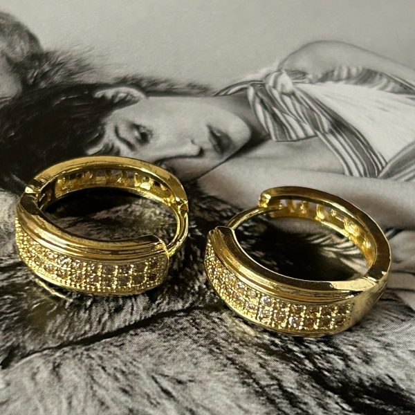Aro Diana Gold 1.7 cm Colección Gold Addict