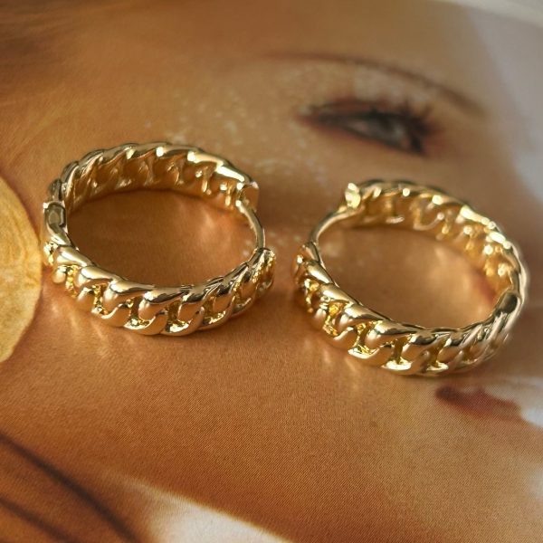 Aro Argolla Caribe Gold 2 cm Colección Gold Addict