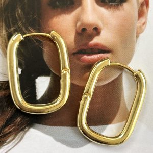 Aro Ana Sofía Gold 2.6cm Colección Gold Addict